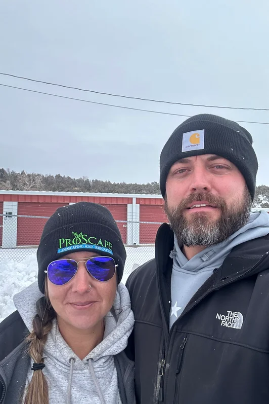 Steve and Brittany Miracle, owners of ProScape Lawn Care, Delta, Colorado